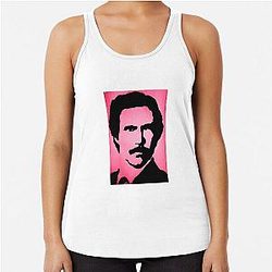 Ron Burgundy Racerback Tank Top