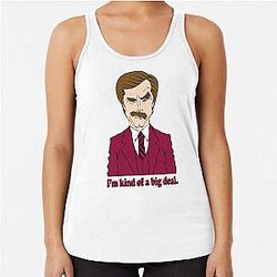 Ron Burgundy Anchorman Fan Art Tank Top