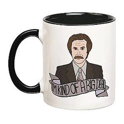Mug Ron Burgundy Anchorman San Diego Will Ferrell Comedy Novelty Coffee Cup