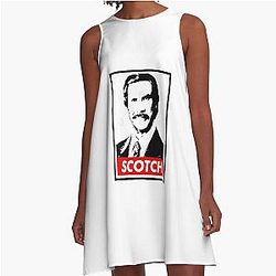 Ron Burgundy - A-Line Dress