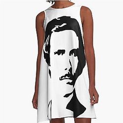Ron Burgundy A-Line Dress