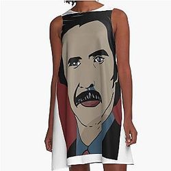 Anchorman 2: Ron Burgundy A-Line Dress