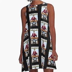 Anchorman Ron Burgundy A-Line Dress