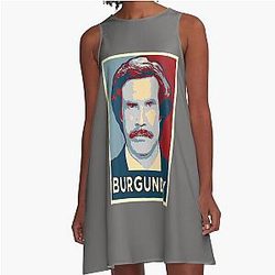 Ron Burgundy Portrait Artwork Classic Dress