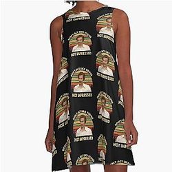 Ron Burgundy Don't Act Like You're Not Impressed Vintage Anchorman Inspired A-Line Dress