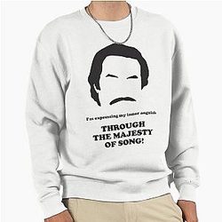 Ron Burgundy Majesty Song Pullover Sweatshirt