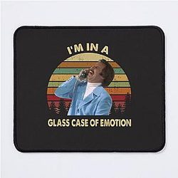 Ron Burgundy In A Glass Case Of Emotion Vintage Anchorman Inspired Mouse Pad