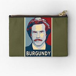 Ron Burgundy Portrait Artwork Zipper Pouch