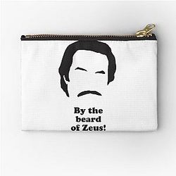 Ron Burgundy - By the beard of Zeus Zipper Pouch