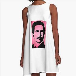 Ron Burgundy A-line Dress