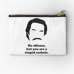 Ron Burgundy - No Offense Zipper Pouch