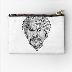 Ron Burgundy Zipper Pouch