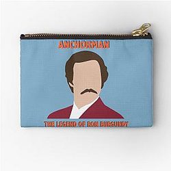 Ron Burgundy Zipper Pouch