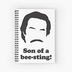 Ron Burgundy - Son of a Bee Sting Notebook