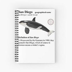 Ron Burgundy defines Spiral Notebook
