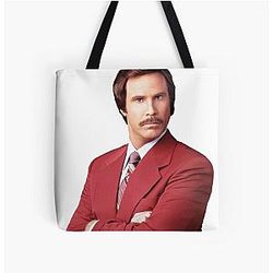 Ron Burgundy Anchorman Tote Bag