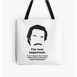 Ron Burgundy - I'm Important All Over Print Tote Bag