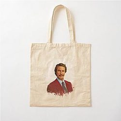 Ron Burgundy Shirts Cotton Tote Bag