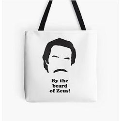 Ron Burgundy - By the beard of Zeus All Over Print Tote Bag