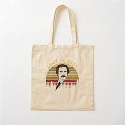 Ron Burgundy Vintage Anchorman Cotton Tote Bag