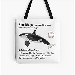 Ron Burgundy Defines All Over Print Tote Bag