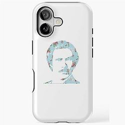 Ron Burgundy Floral iPhone Case