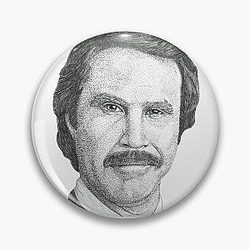 Ron Burgundy Anchorman Pin