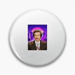 Ron Burgundy Retro Pin