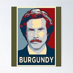 Ron Burgundy Portrait Artwork Classic Poster