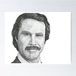 Ron Burgundy Anchorman Poster