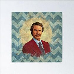 Ron Burgundy Poster