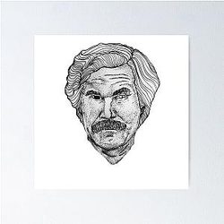 Ron Burgundy Poster