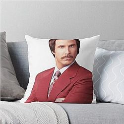 Ron Burgundy Anchorman Throw Pillow