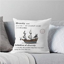 Ron Burndy Defines Throw Pillow