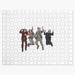 Ron Burgundy Anchorman Crew Jumping Puzzle