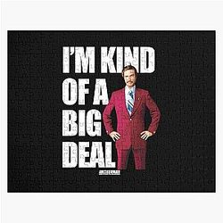 Anchorman Ron Burgundy I'm Kind of a Big Deal Word Stack Jigsaw Puzzle