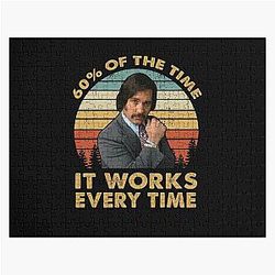 Ron Burgundy 60 of the Time It Works Every Time Vintage Inspired Jigsaw Puzzle