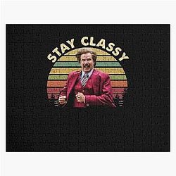 Stay Classy Ron Burgundy Anchorman Jigsaw Puzzle
