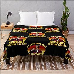 I Love Scotch from Anchorman The Legend of Ron Burgundy Throw Blanket