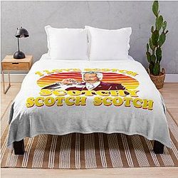 I Love Scotch from Anchorman The Legend of Ron Burgundy Throw Blanket