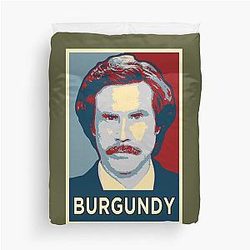 Ron Burgundy Portrait Artwork Duvet Cover