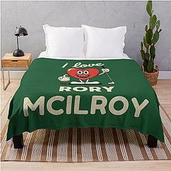 I Love Rory McIlroy Throw Blanket