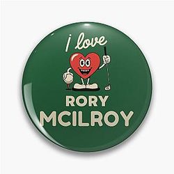 I Love Rory McIlroy Golf Pin