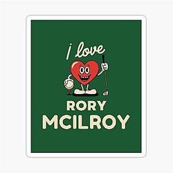 I Love Rory McIlroy Sticker