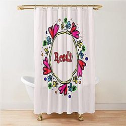Cartoon Funk Doodle Shower Curtain