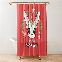 I'm Rosalia Unicorn Bunny Shower Curtain