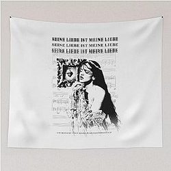 Seine Liebe ist Meine Liebe Ich bewahre viele Dinge in meinem Herzen auf Berghain - Rosalia Tapestry