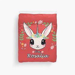 I'm Rosalia the Unicorn Bunny Duvet Cover