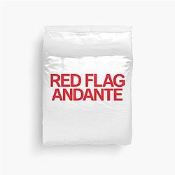 Rosalia Lux Red Flag Duvet Cover