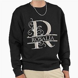 Rosalia Name Wood Style Monogram Letter R The Rosalia Name Gift Pullover Sweatshirt